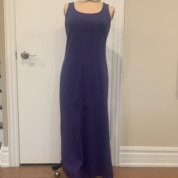 Marks & Spencer Dresses & Skirts - Marks & Spencer purple sleeveless Tshirt Maxi Dress